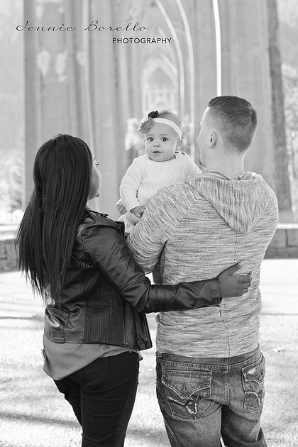 Portland Family Photographer at Cathedral Park under the St. John's Bridge in North Portland.