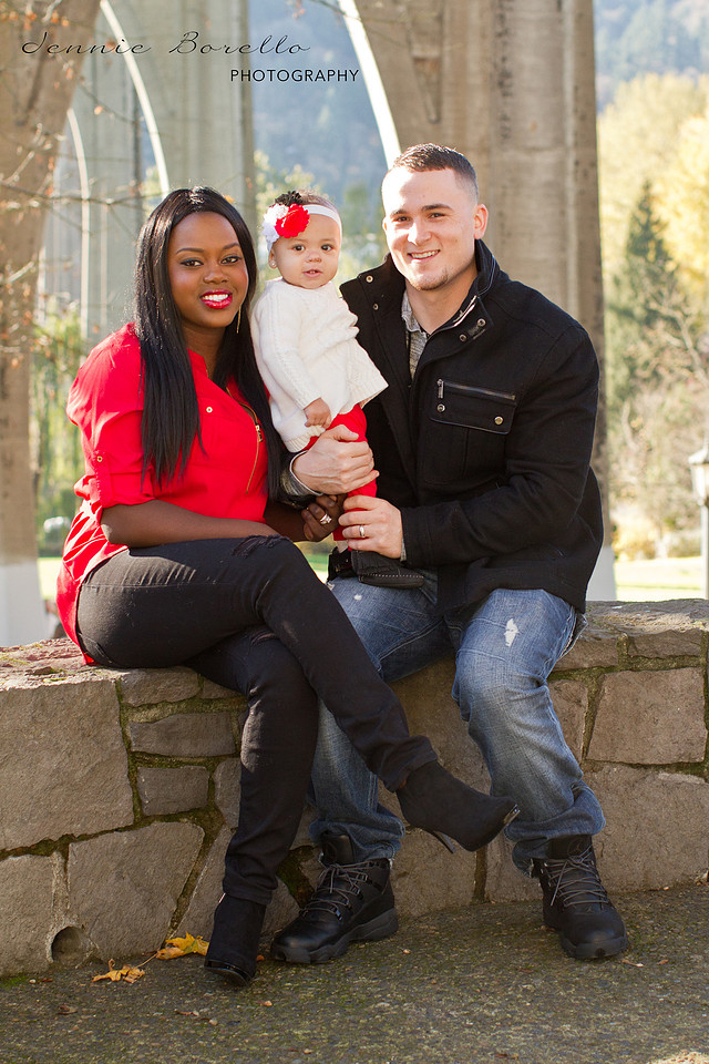 Portland Family Photographer at Cathedral Park under the St. John's Bridge in North Portland.