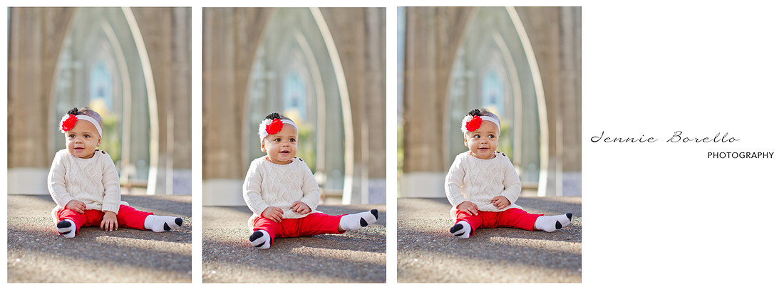 Portland Family Photographer at Cathedral Park under the St. John's Bridge in North Portland.