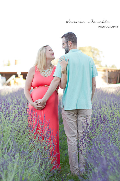 Portland, Oregon Family and Baby Photographer at Sauvie Island Lavender Farm.