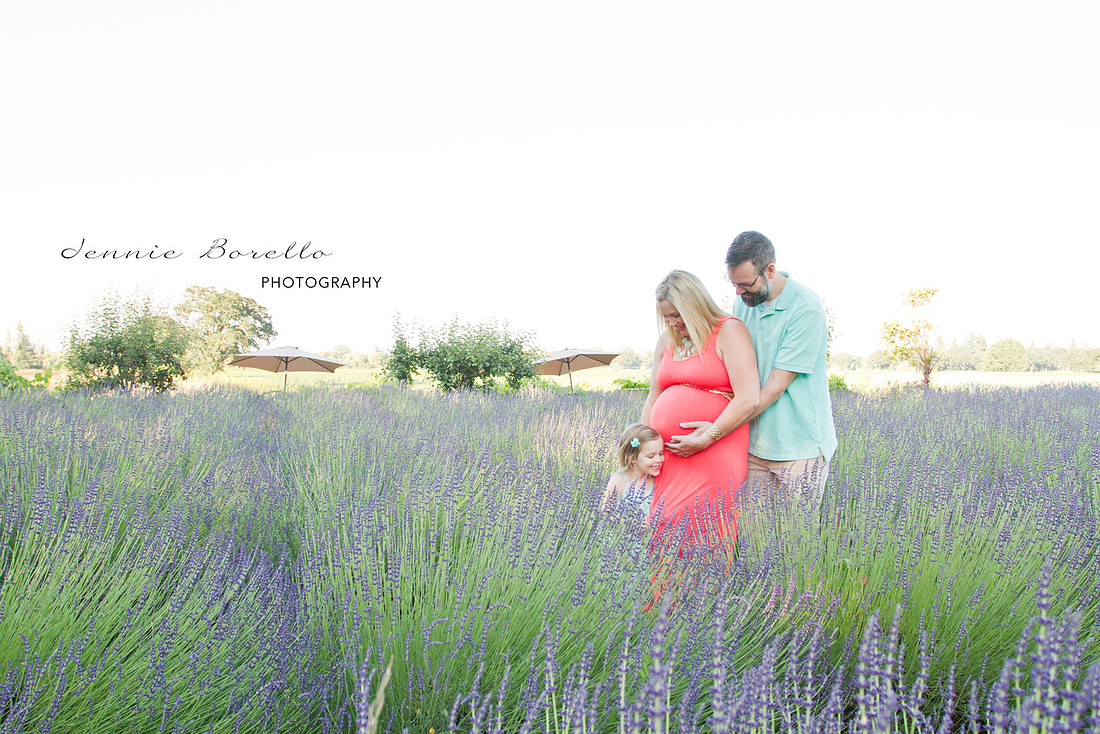 Portland, Oregon Family and Baby Photographer at Sauvie Island Lavender Farm.