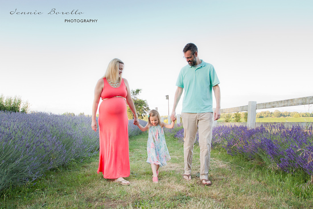 Portland, Oregon Family and Baby Photographer at Sauvie Island Lavender Farm.