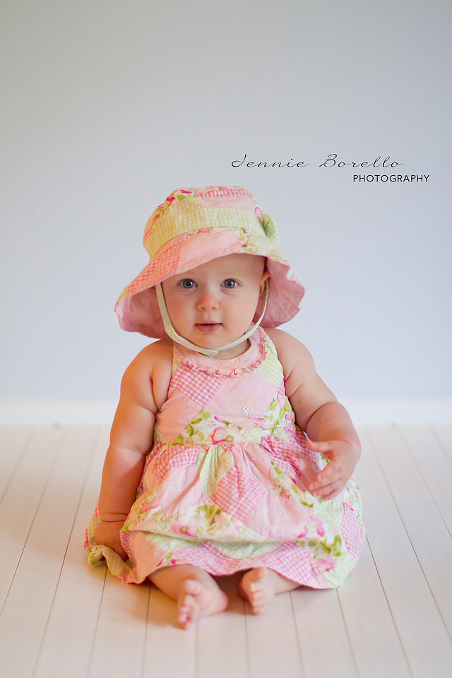 Portland Children and Family Photographer at a 6-month photography session.