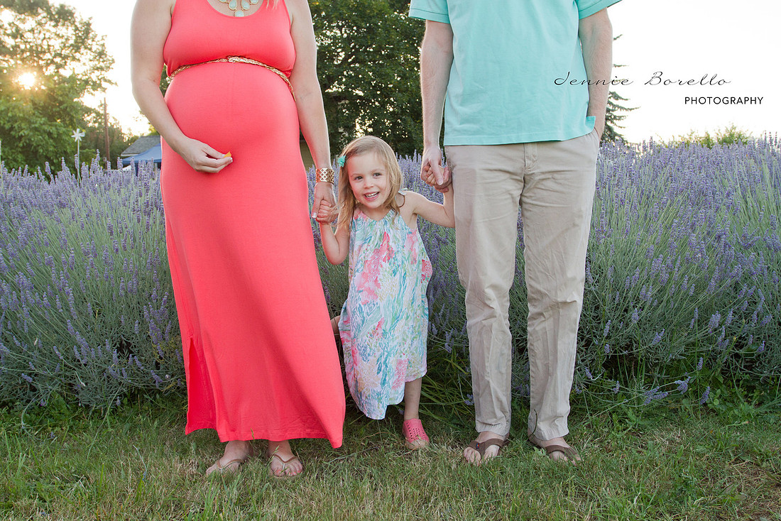 Portland, Oregon Family and Baby Photographer at Sauvie Island Lavender Farm.