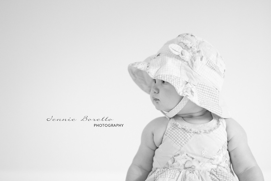 Portland Children and Family Photographer at a 6-month photography session.