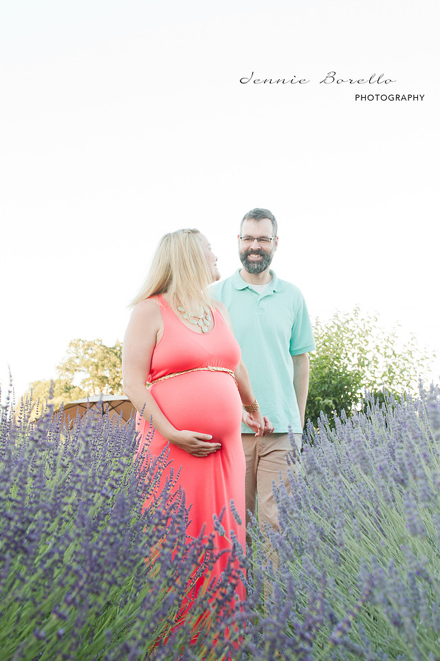 Portland, Oregon Family and Baby Photographer at Sauvie Island Lavender Farm.