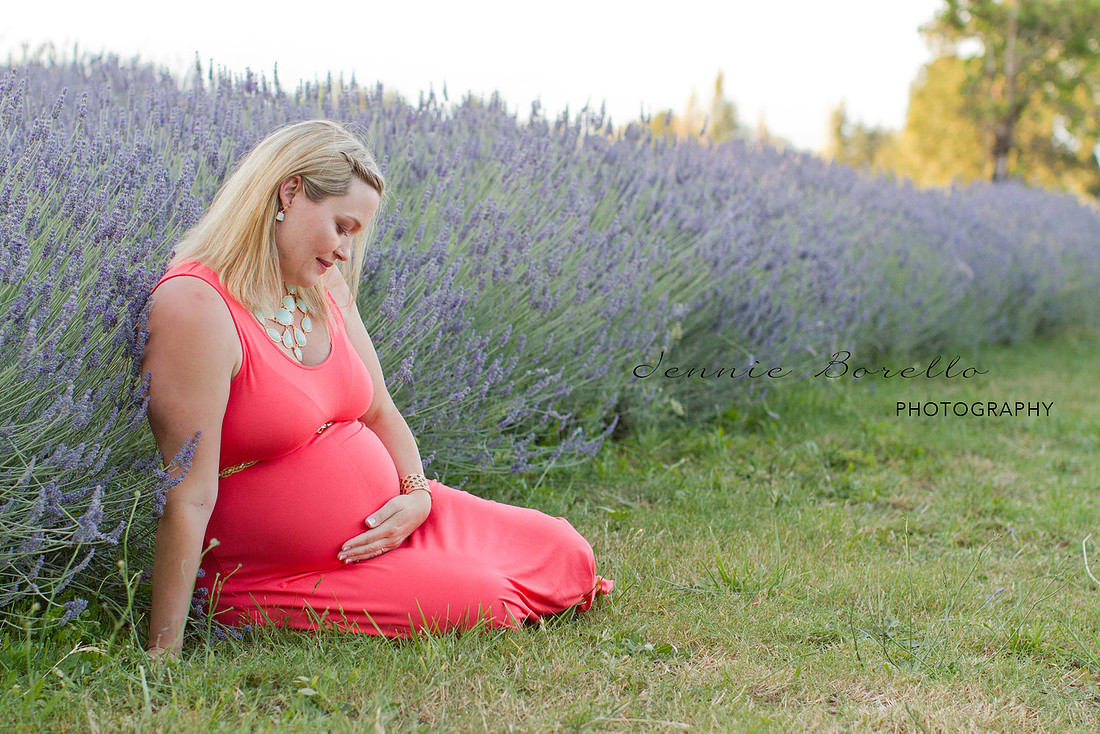 Portland, Oregon Family and Baby Photographer at Sauvie Island Lavender Farm.
