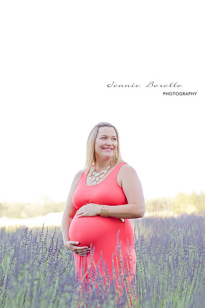 Portland, Oregon Family and Baby Photographer at Sauvie Island Lavender Farm.