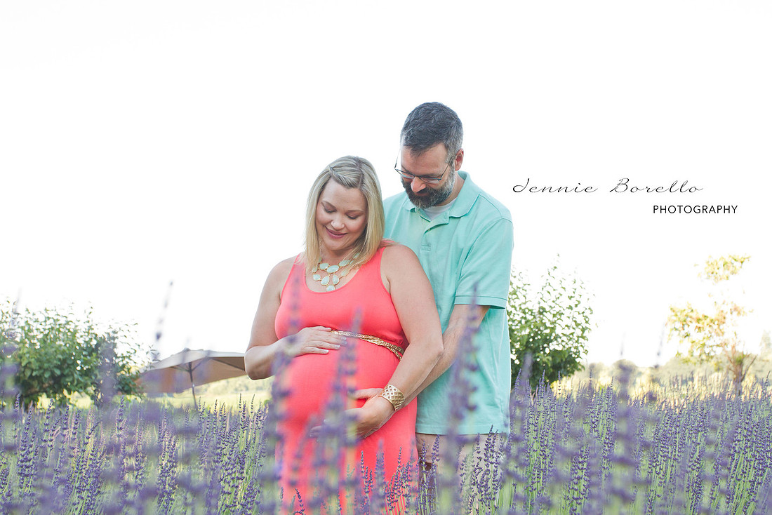 Portland, Oregon Family and Baby Photographer at Sauvie Island Lavender Farm.