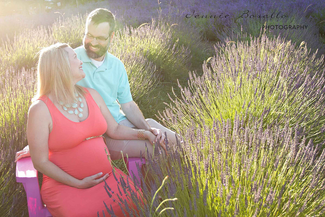 Portland, Oregon Family and Baby Photographer at Sauvie Island Lavender Farm.